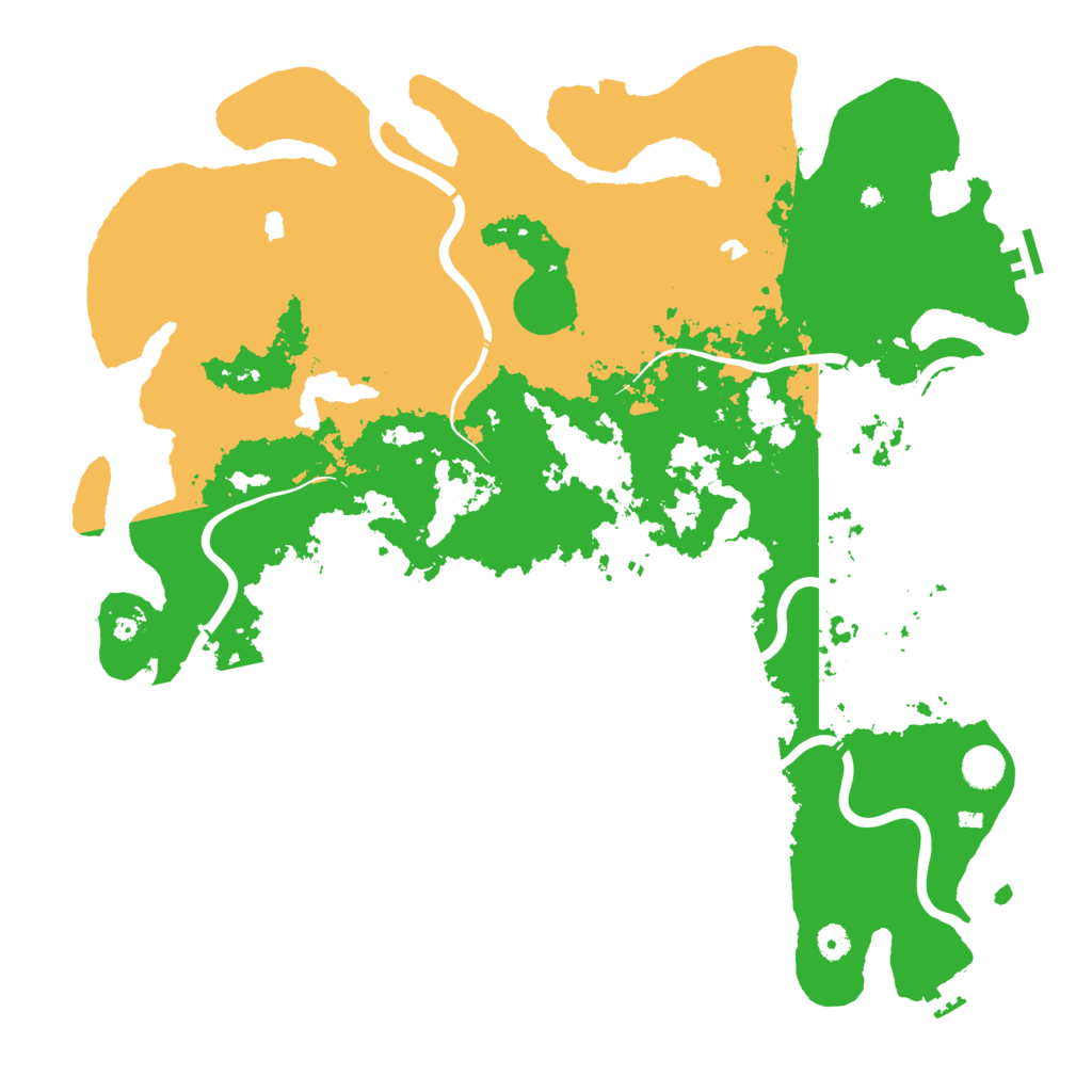 Biome Rust Map: Procedural Map, Size: 4800, Seed: 52562