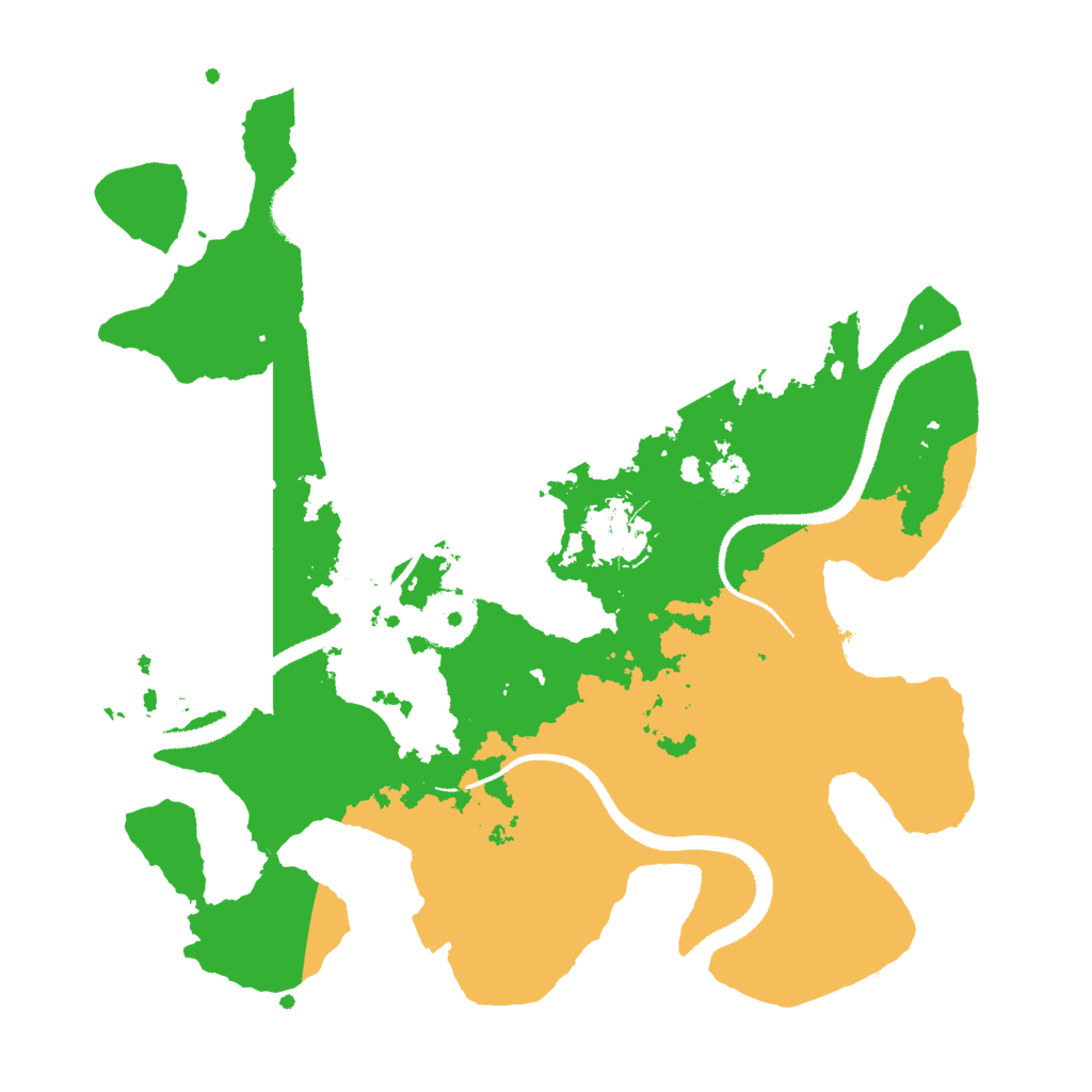 Biome Rust Map: Procedural Map, Size: 3000, Seed: 20263439