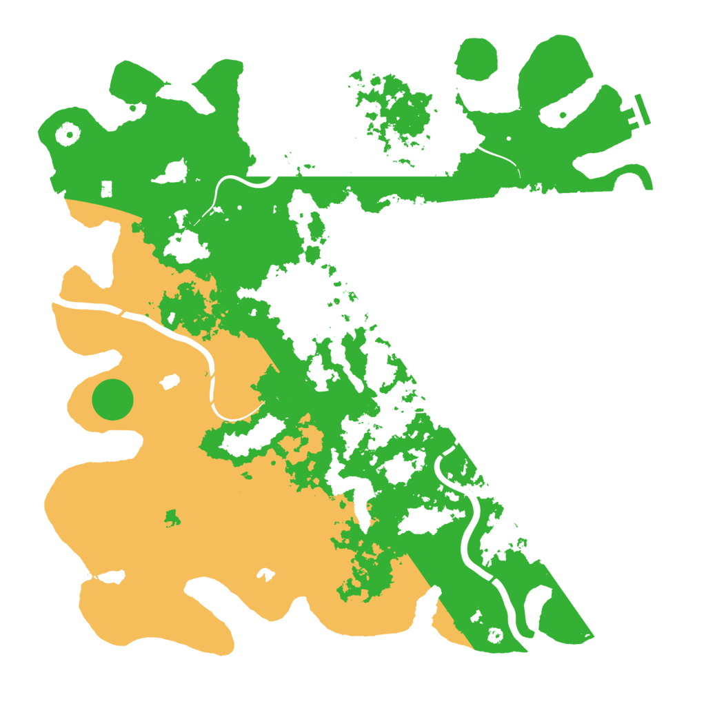 Biome Rust Map: Procedural Map, Size: 4500, Seed: 770895668