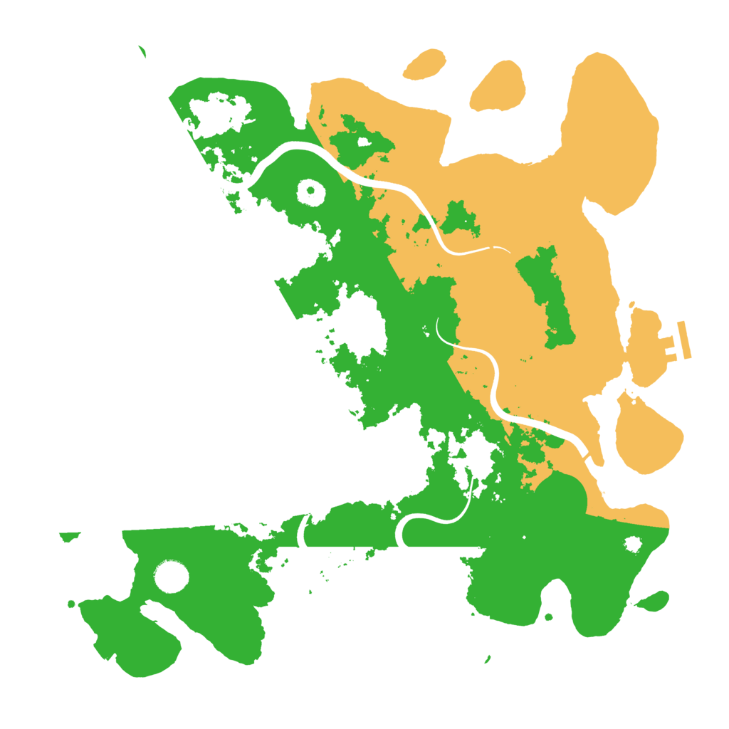 Biome Rust Map: Procedural Map, Size: 3900, Seed: 415864