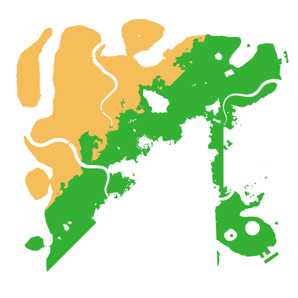 Biome Rust Map: Procedural Map, Size: 3700, Seed: 1573
