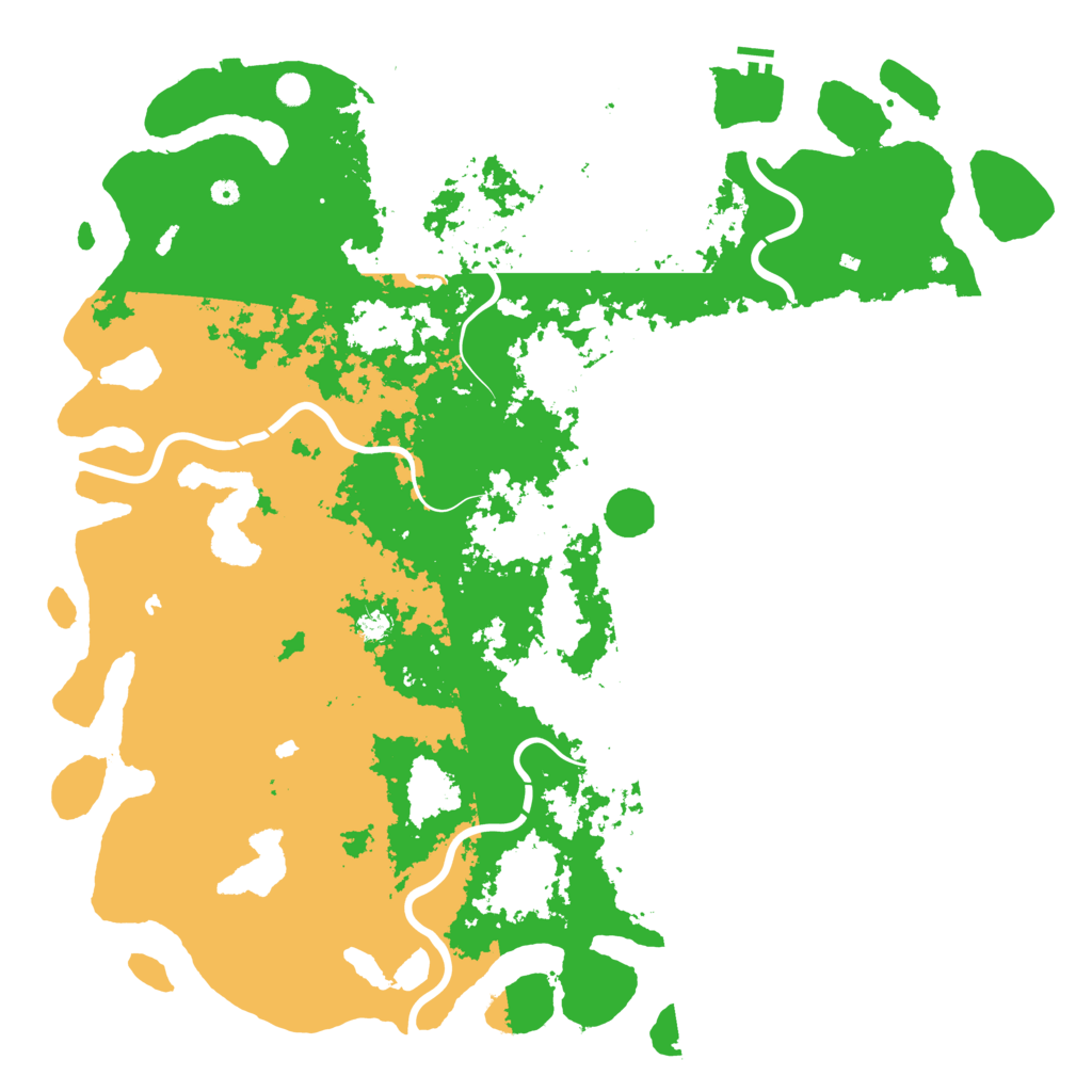 Biome Rust Map: Procedural Map, Size: 6000, Seed: 13254