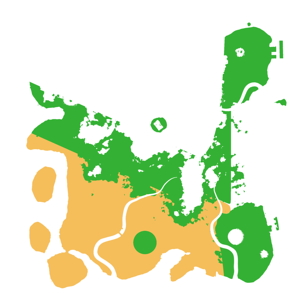 Biome Rust Map: Procedural Map, Size: 3500, Seed: 549031461