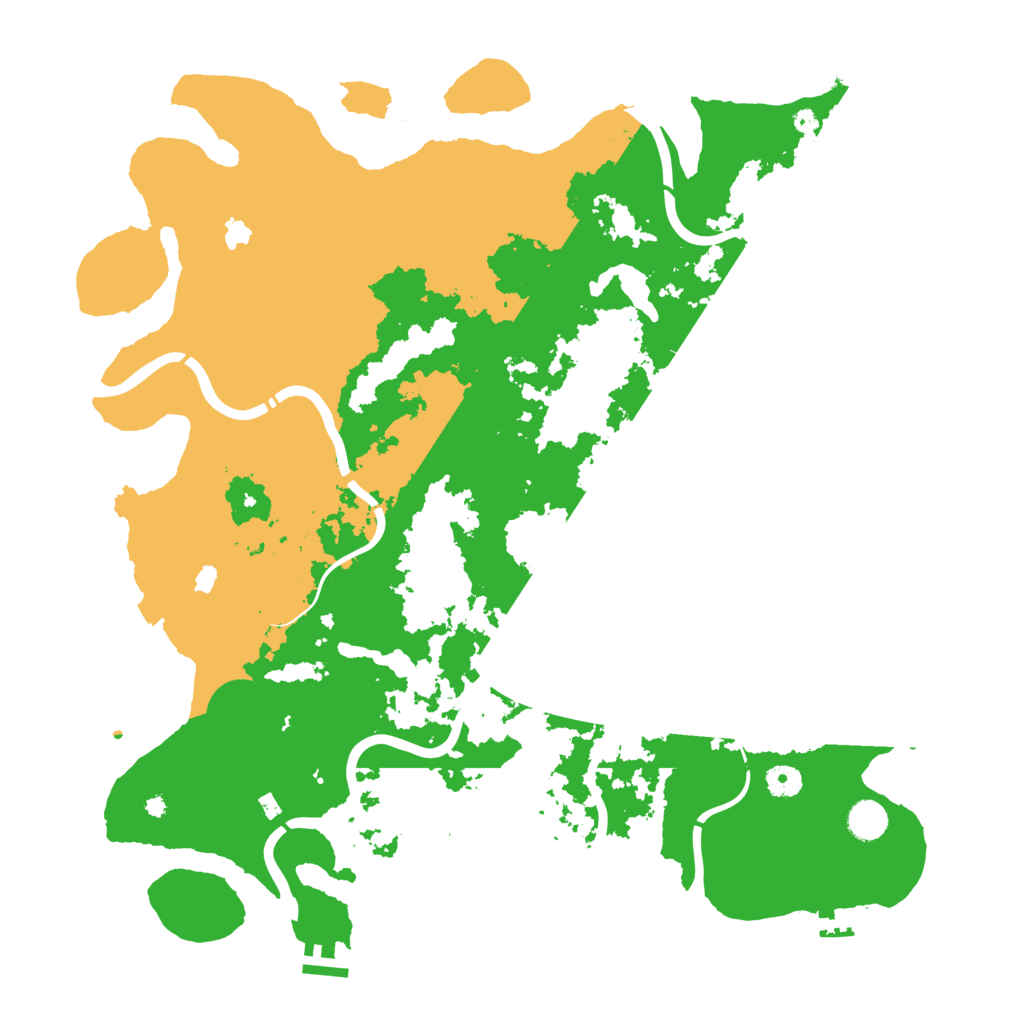 Biome Rust Map: Procedural Map, Size: 4500, Seed: 1587671658