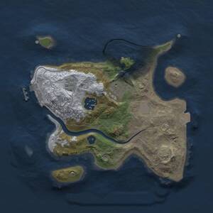 Thumbnail Rust Map: Procedural Map, Size: 2500, Seed: 906679311, 7 Monuments