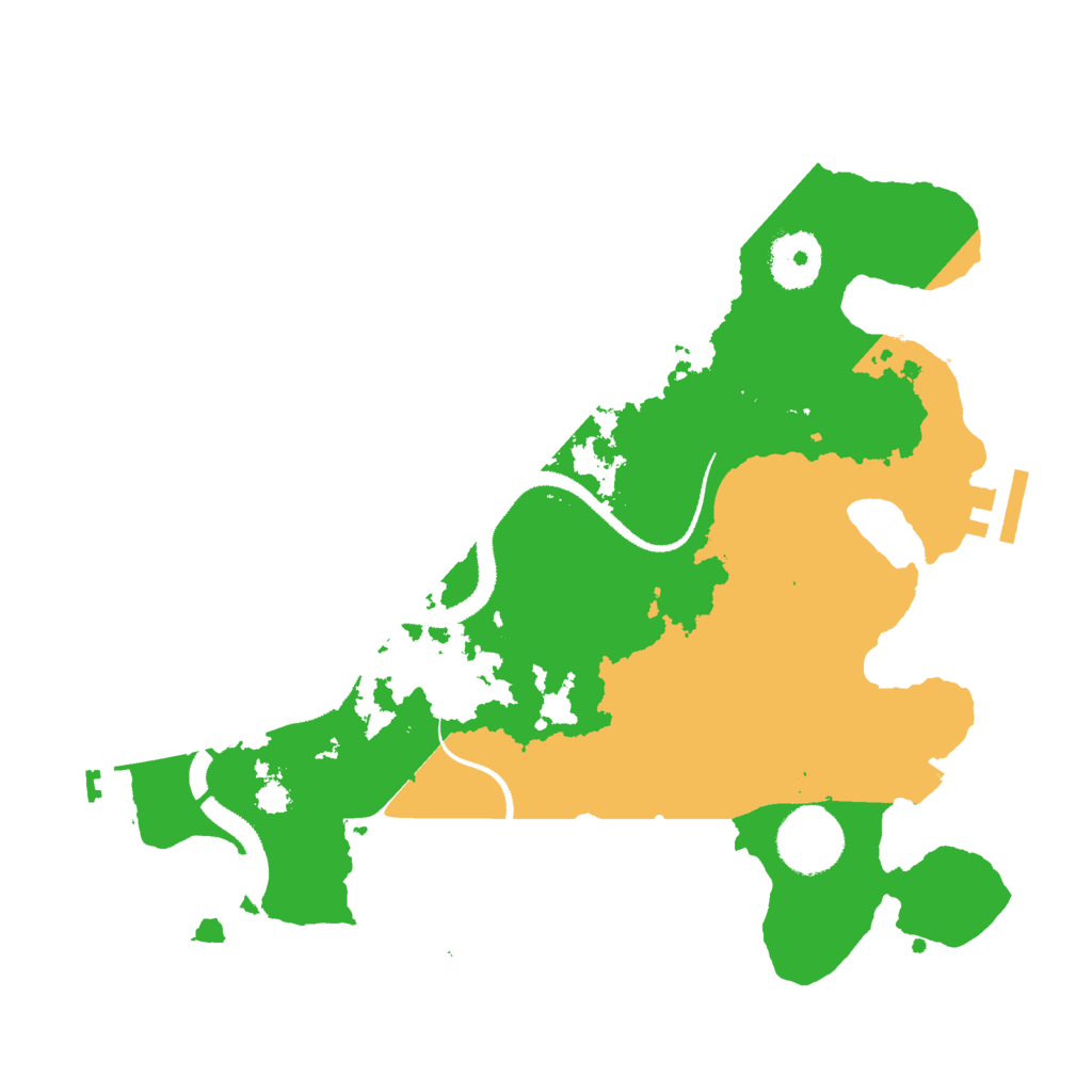 Biome Rust Map: Procedural Map, Size: 3000, Seed: 1617