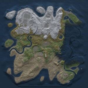 Thumbnail Rust Map: Procedural Map, Size: 3700, Seed: 998156, 16 Monuments