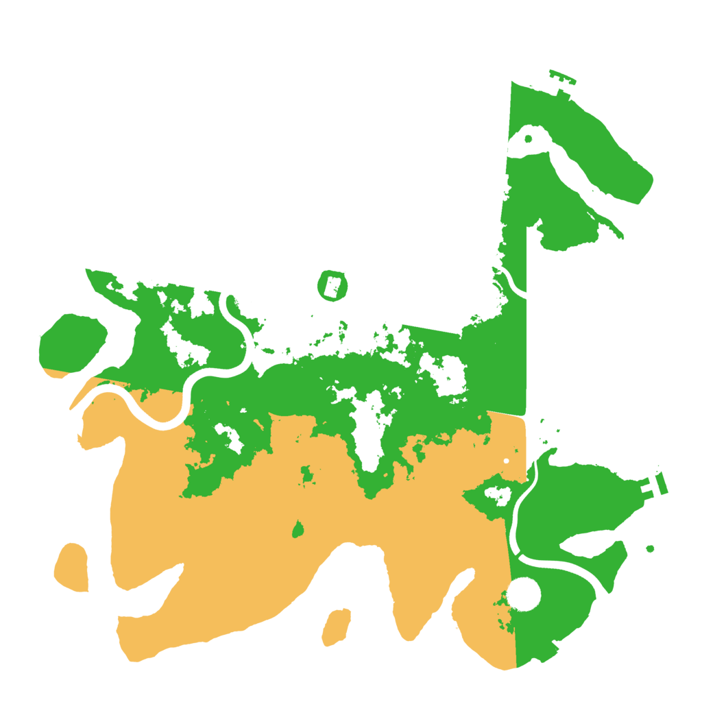 Biome Rust Map: Procedural Map, Size: 3700, Seed: 998156