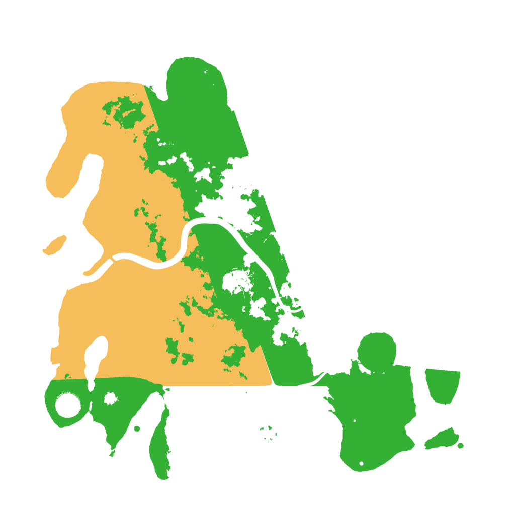Biome Rust Map: Procedural Map, Size: 3600, Seed: 45678
