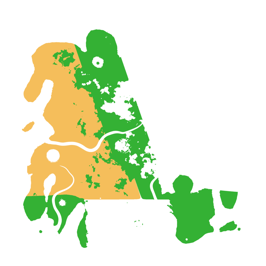 Biome Rust Map: Procedural Map, Size: 3600, Seed: 45678
