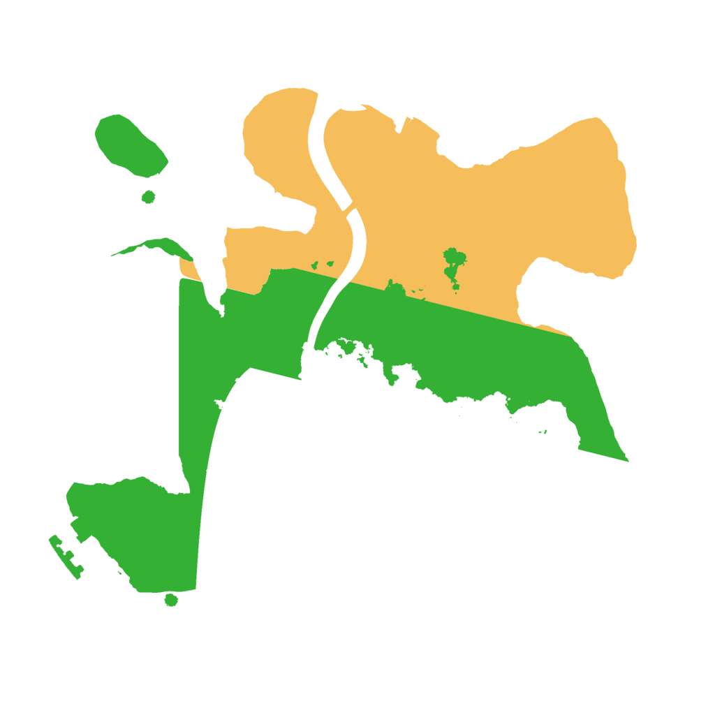 Biome Rust Map: Procedural Map, Size: 2200, Seed: 252632497