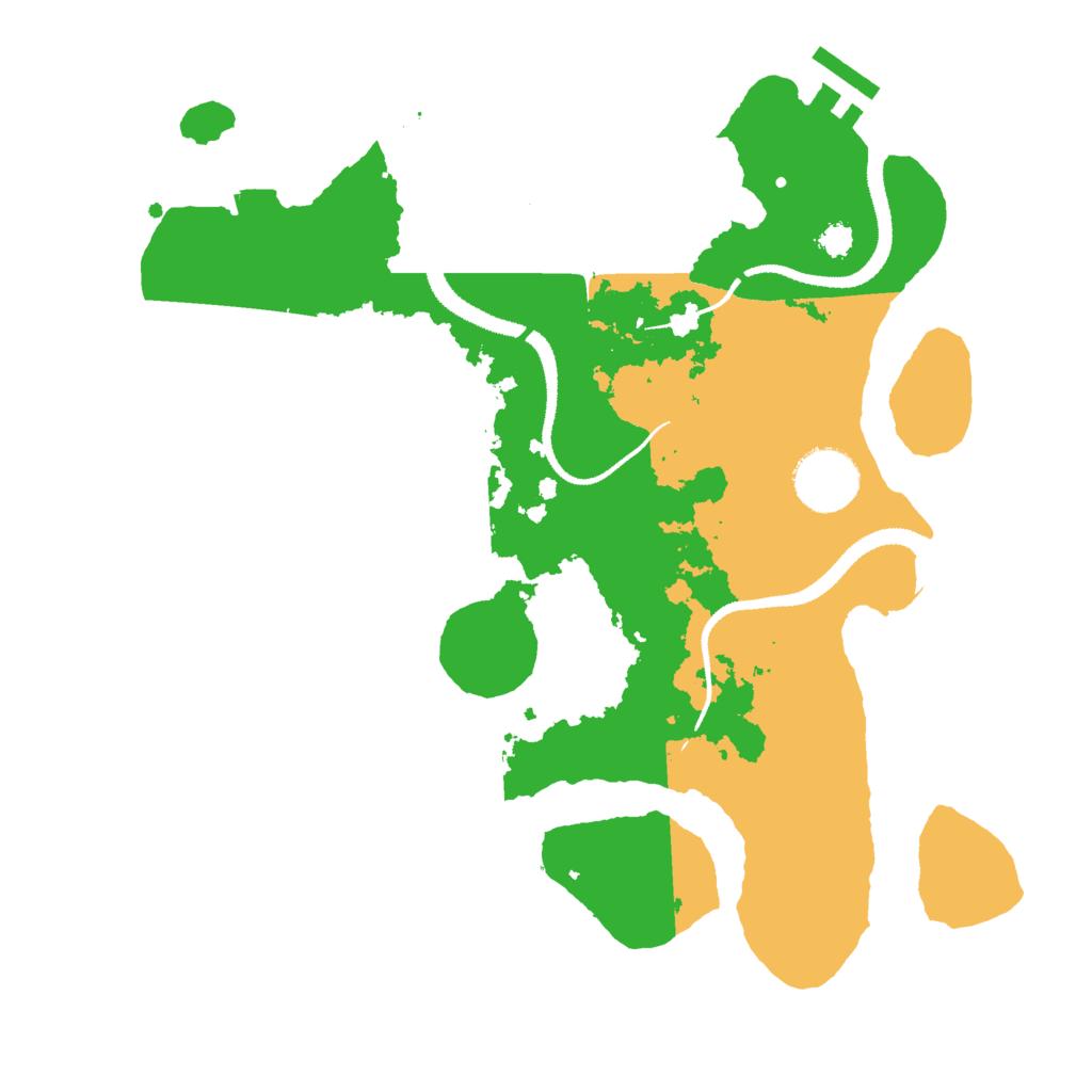 Biome Rust Map: Procedural Map, Size: 3000, Seed: 3070563