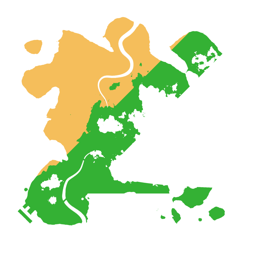 Biome Rust Map: Procedural Map, Size: 3000, Seed: 92147