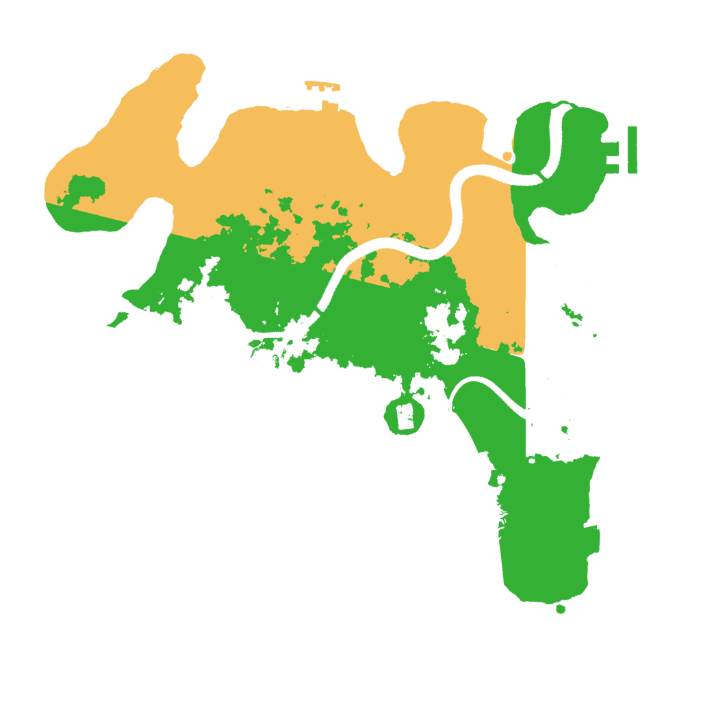 Biome Rust Map: Procedural Map, Size: 3000, Seed: 952742136