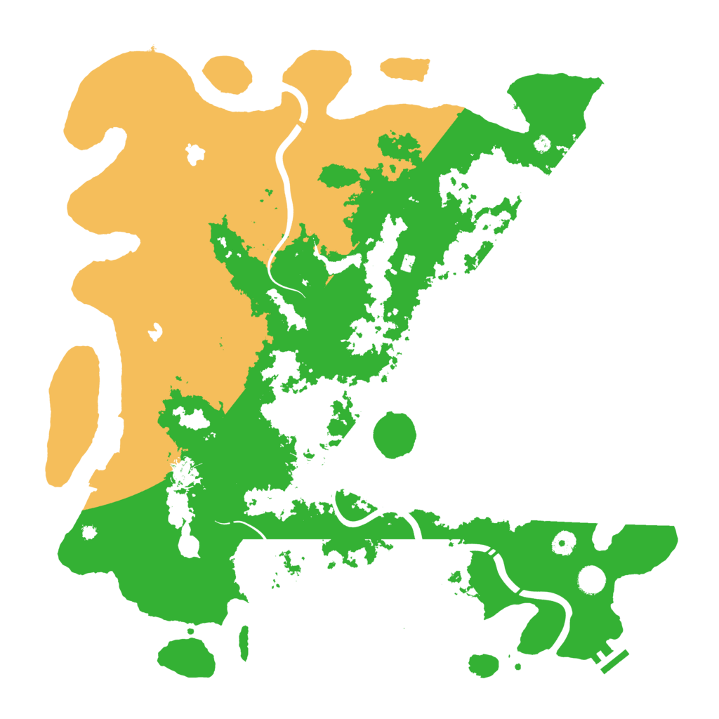 Biome Rust Map: Procedural Map, Size: 4500, Seed: 2077168794