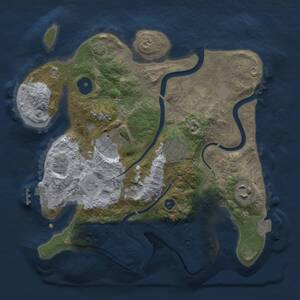 Thumbnail Rust Map: Procedural Map, Size: 2800, Seed: 955995307, 9 Monuments
