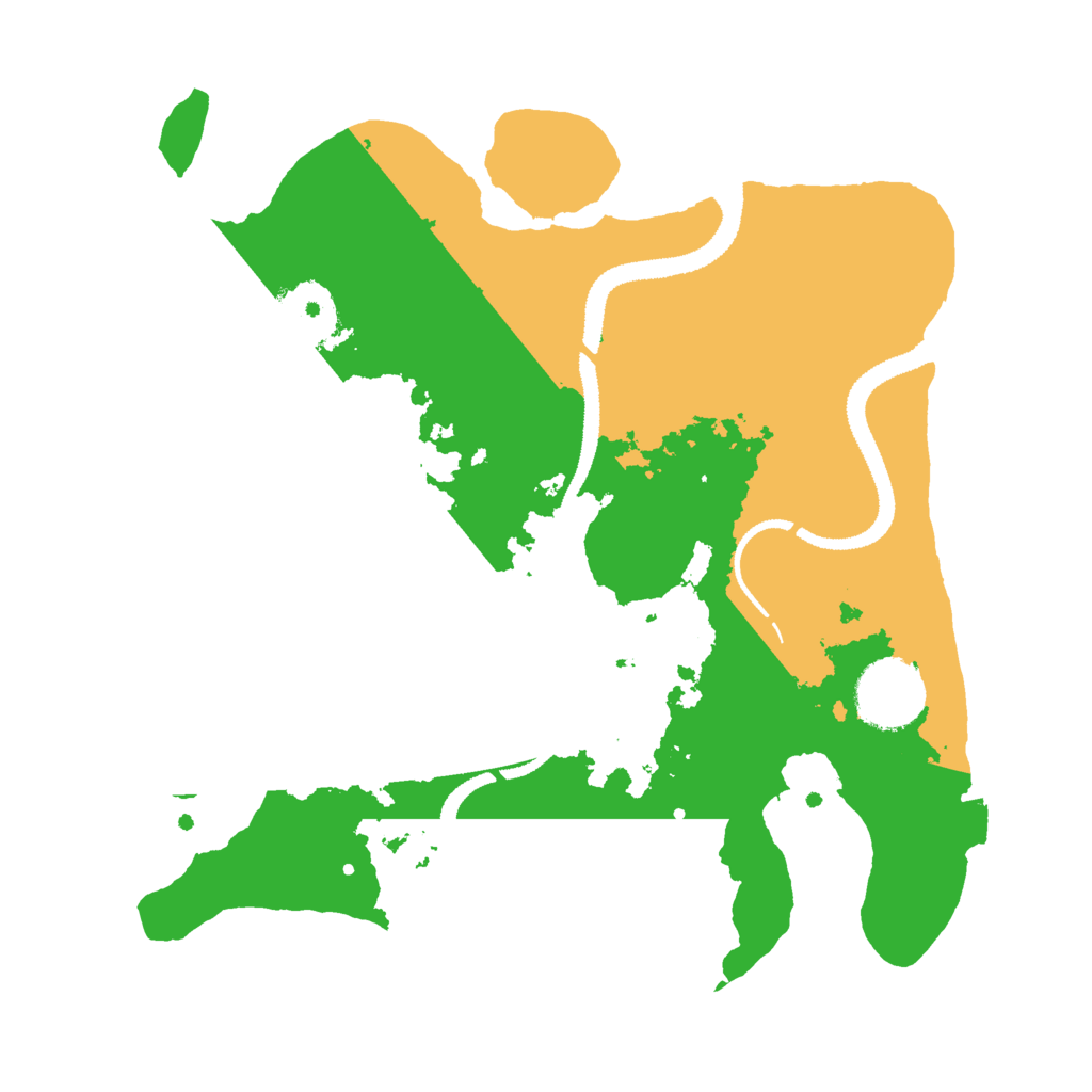 Biome Rust Map: Procedural Map, Size: 2800, Seed: 955995307