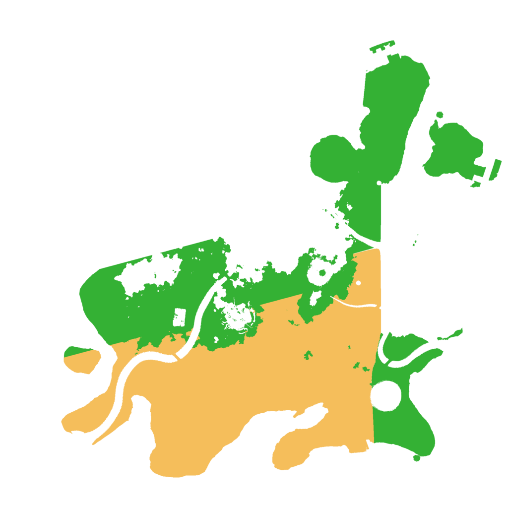 Biome Rust Map: Procedural Map, Size: 3000, Seed: 791389779