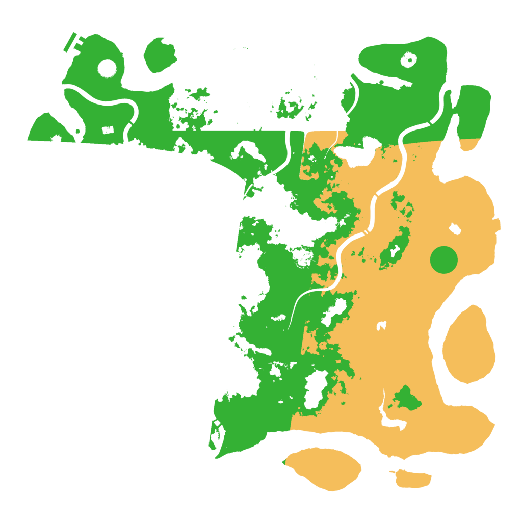 Biome Rust Map: Procedural Map, Size: 5000, Seed: 1448