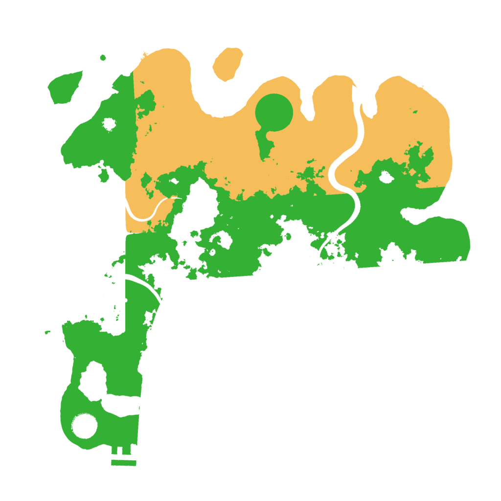 Biome Rust Map: Procedural Map, Size: 3500, Seed: 546546