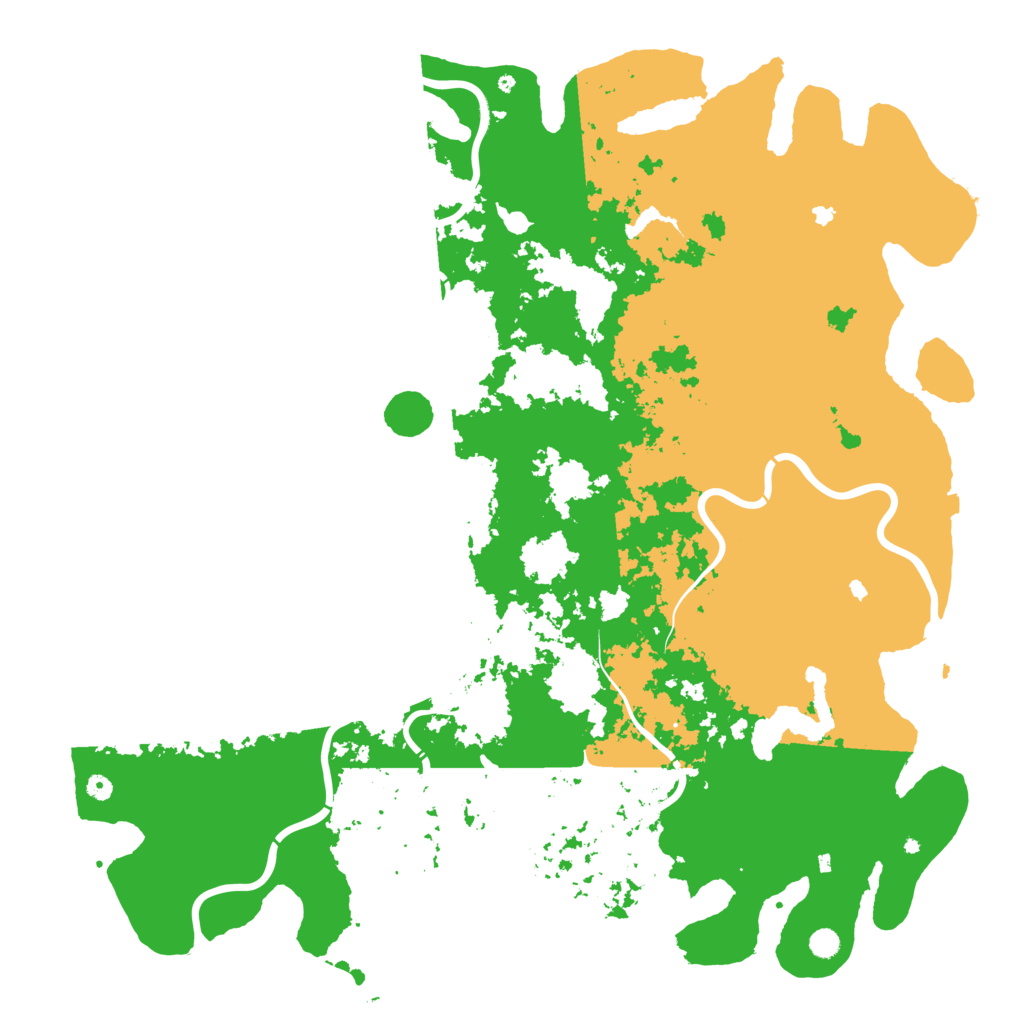 Biome Rust Map: Procedural Map, Size: 6000, Seed: 1245905025
