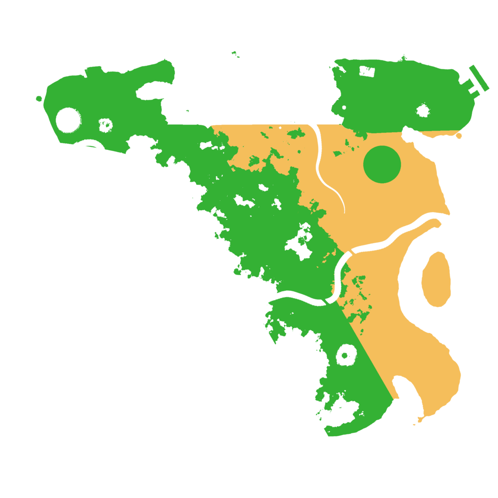 Biome Rust Map: Procedural Map, Size: 3500, Seed: 424041744