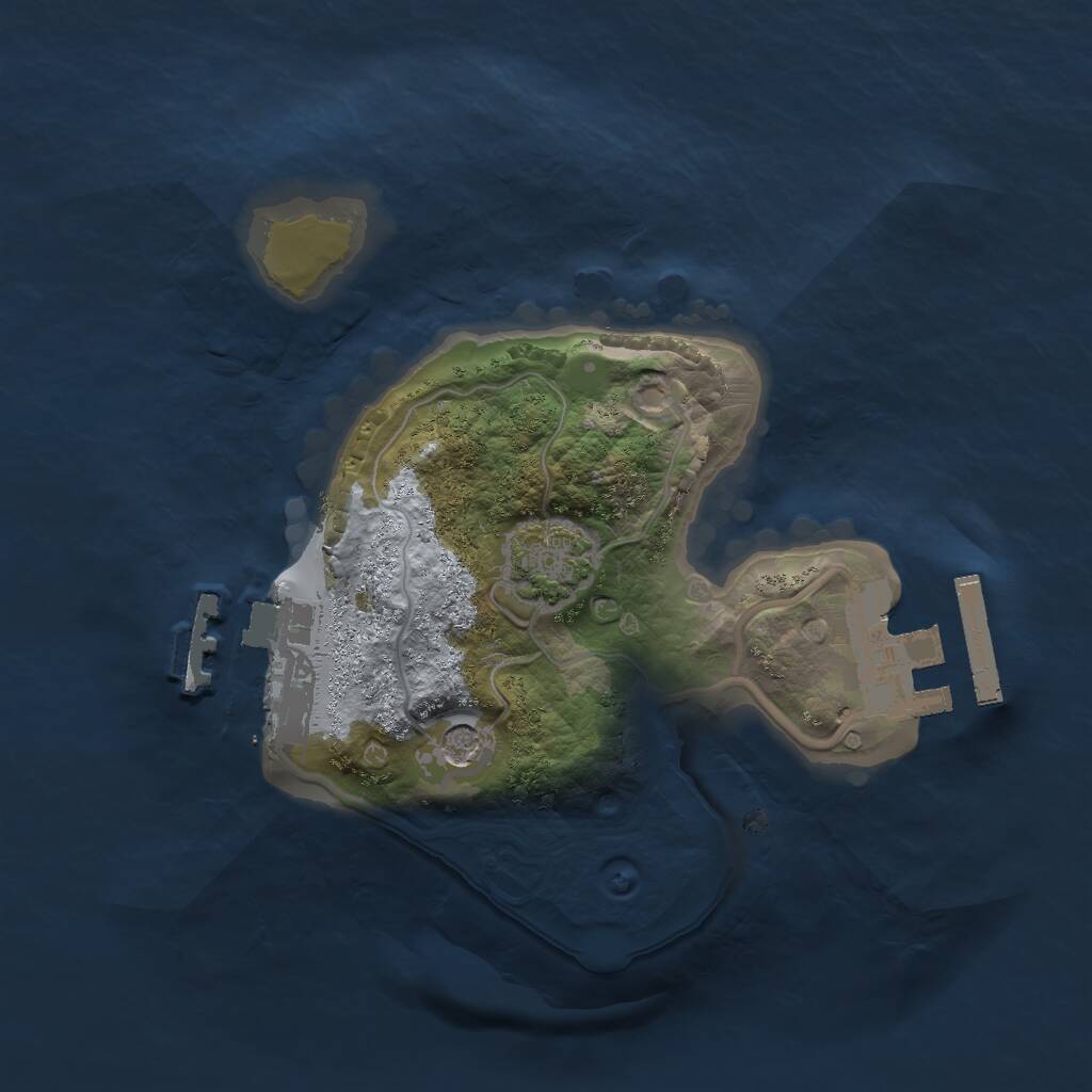 Rust Map: Procedural Map, Size: 1700, Seed: 1463025960, 5 Monuments