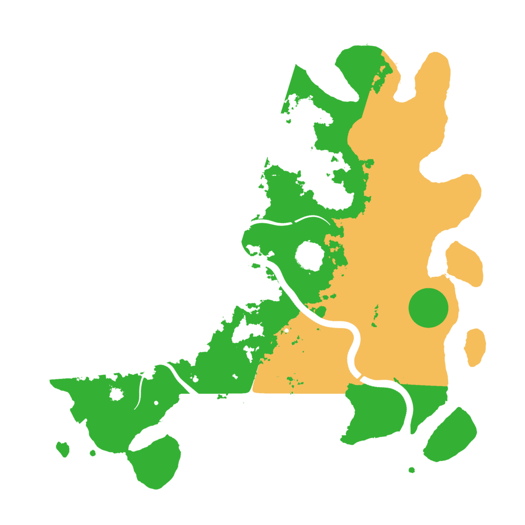 Biome Rust Map: Procedural Map, Size: 3500, Seed: 392562492