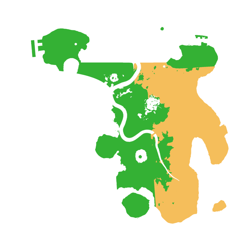 Biome Rust Map: Procedural Map, Size: 2999, Seed: 100