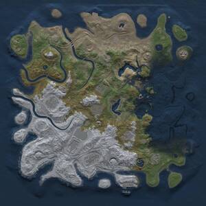 Thumbnail Rust Map: Procedural Map, Size: 4250, Seed: 334290829, 16 Monuments