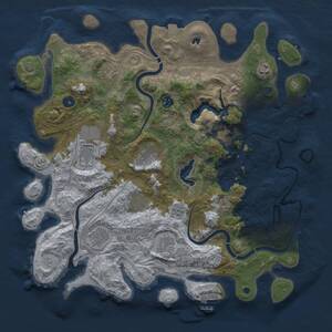 Thumbnail Rust Map: Procedural Map, Size: 4250, Seed: 334290829, 15 Monuments