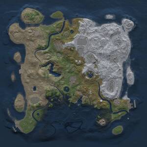 Thumbnail Rust Map: Procedural Map, Size: 4000, Seed: 19062025, 16 Monuments
