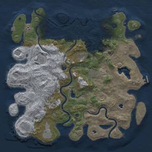 Thumbnail Rust Map: Procedural Map, Size: 4500, Seed: 657856231, 17 Monuments