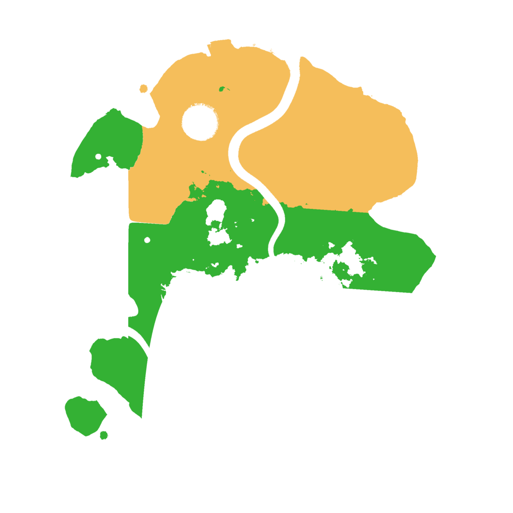 Biome Rust Map: Procedural Map, Size: 2500, Seed: 43146632