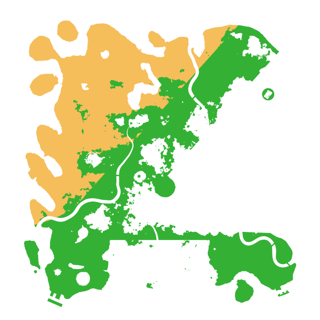 Biome Rust Map: Procedural Map, Size: 4200, Seed: 12556107