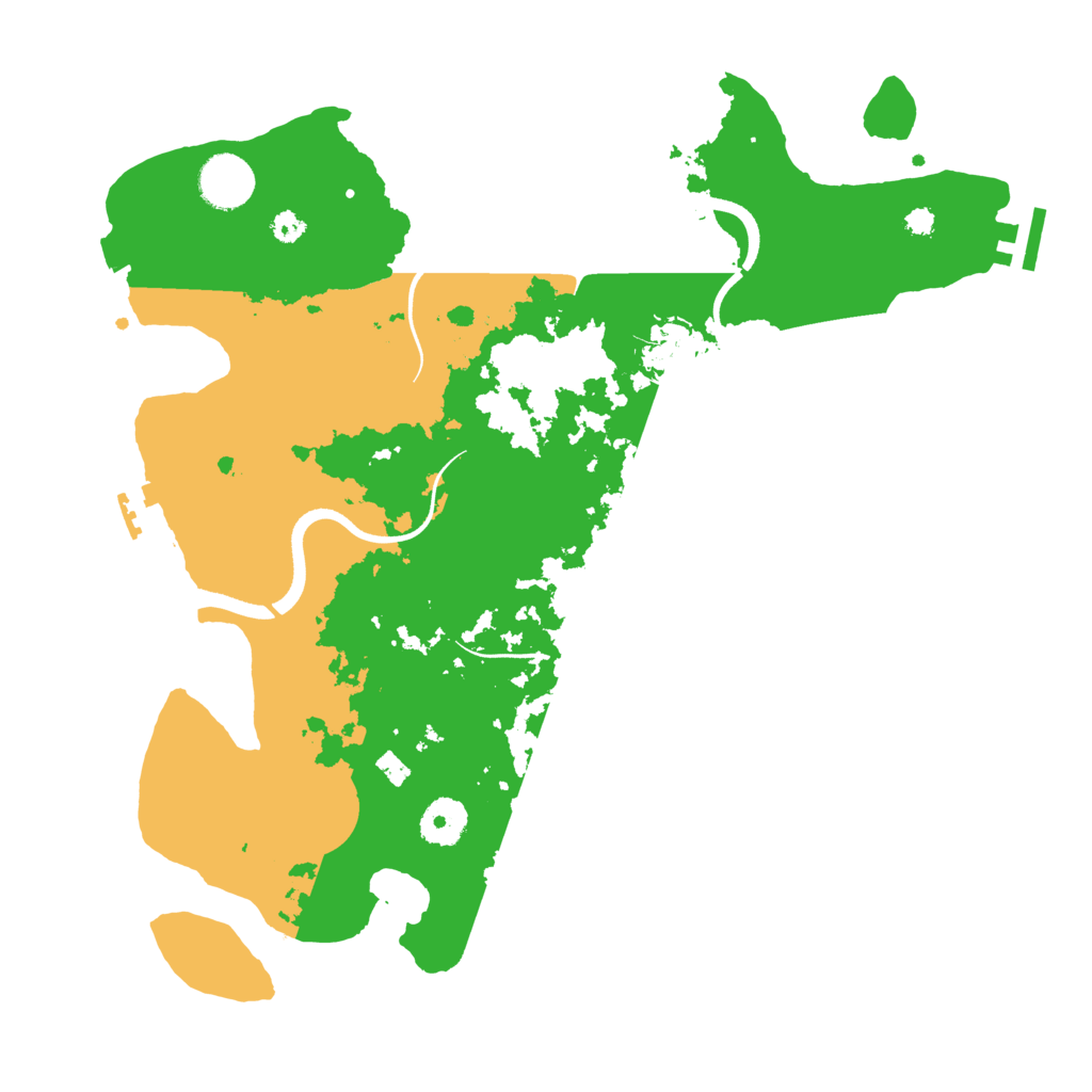 Biome Rust Map: Procedural Map, Size: 3500, Seed: 77727736