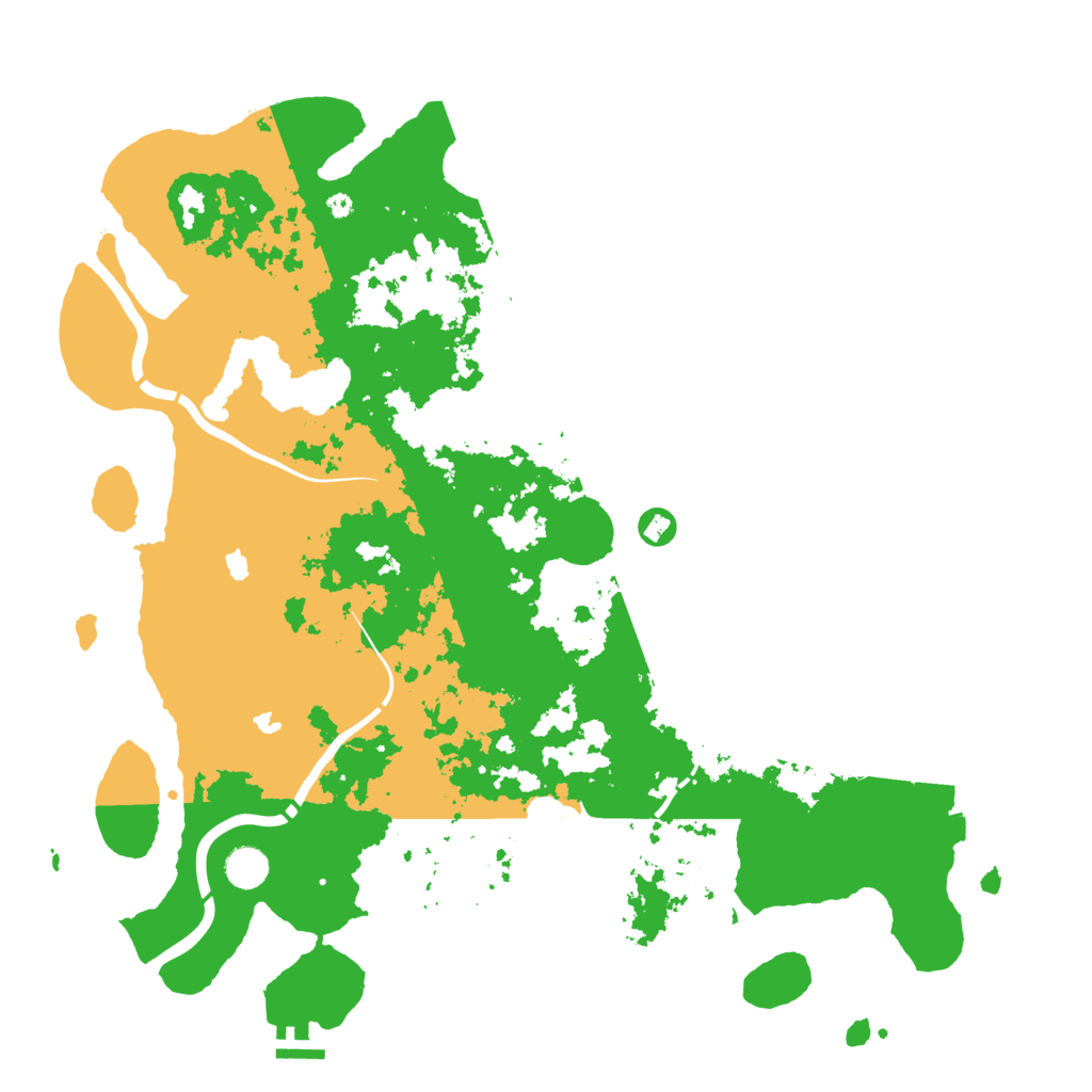 Biome Rust Map: Procedural Map, Size: 4500, Seed: 19062025