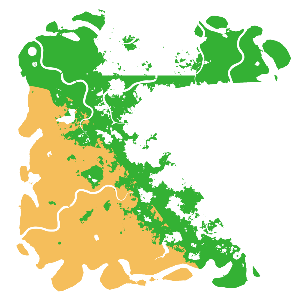 Biome Rust Map: Procedural Map, Size: 6000, Seed: 954684207