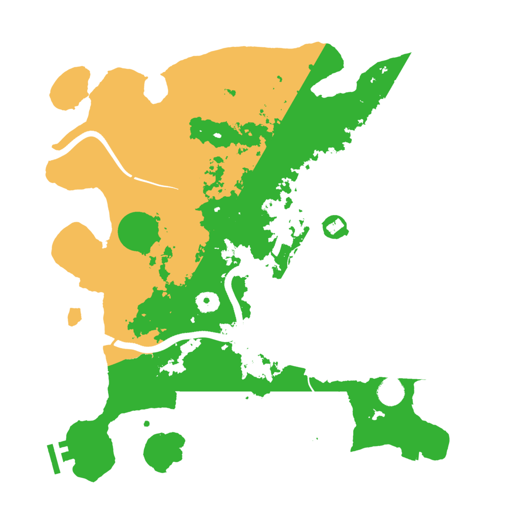 Biome Rust Map: Procedural Map, Size: 3500, Seed: 2071071836