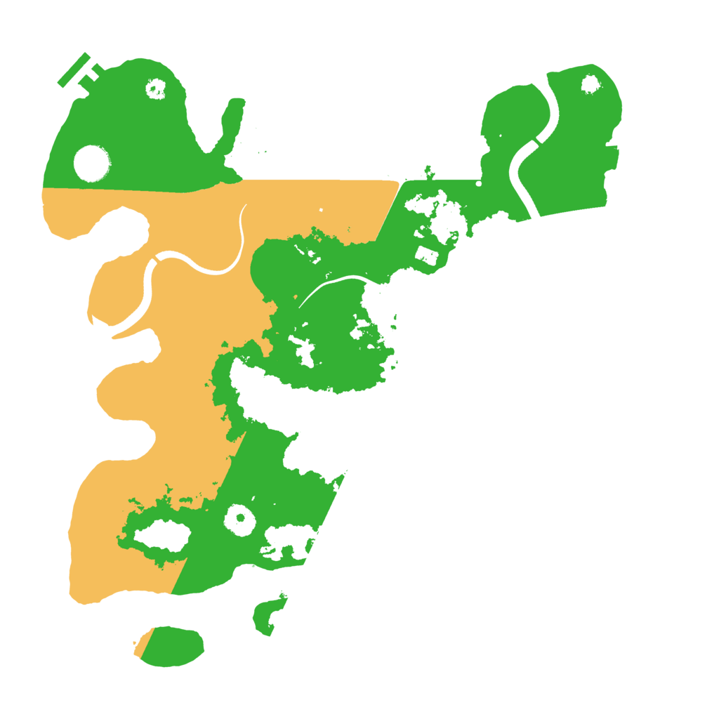 Biome Rust Map: Procedural Map, Size: 3500, Seed: 620720397