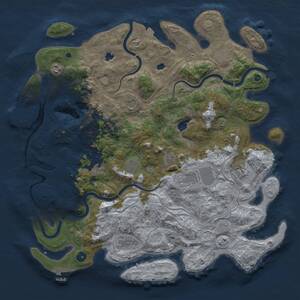 Thumbnail Rust Map: Procedural Map, Size: 4500, Seed: 440828576, 16 Monuments
