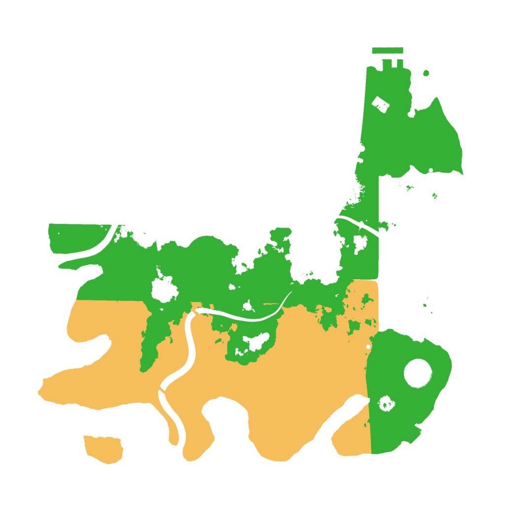 Biome Rust Map: Procedural Map, Size: 3300, Seed: 683751454