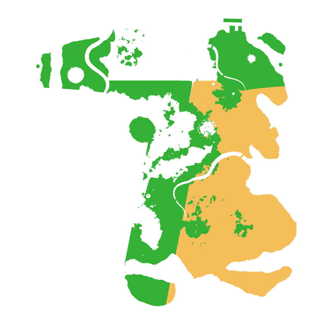 Biome Rust Map: Procedural Map, Size: 3500, Seed: 2766671