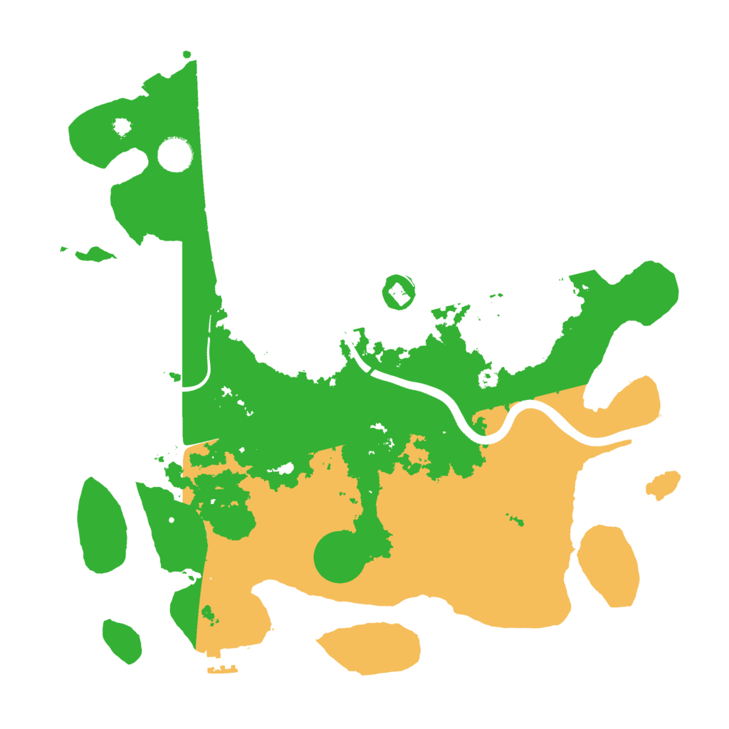 Biome Rust Map: Procedural Map, Size: 3700, Seed: 229184939