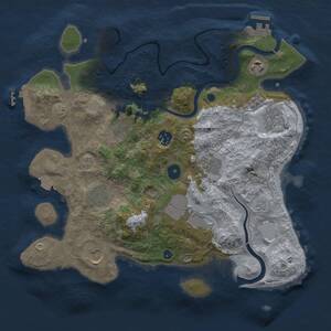 Thumbnail Rust Map: Procedural Map, Size: 3500, Seed: 1197230178, 15 Monuments