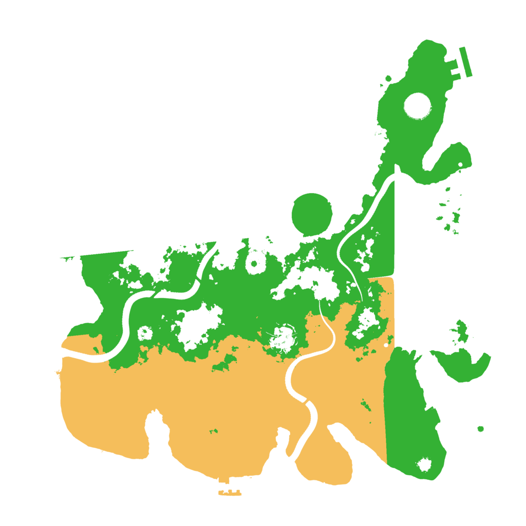 Biome Rust Map: Procedural Map, Size: 3500, Seed: 1812780700