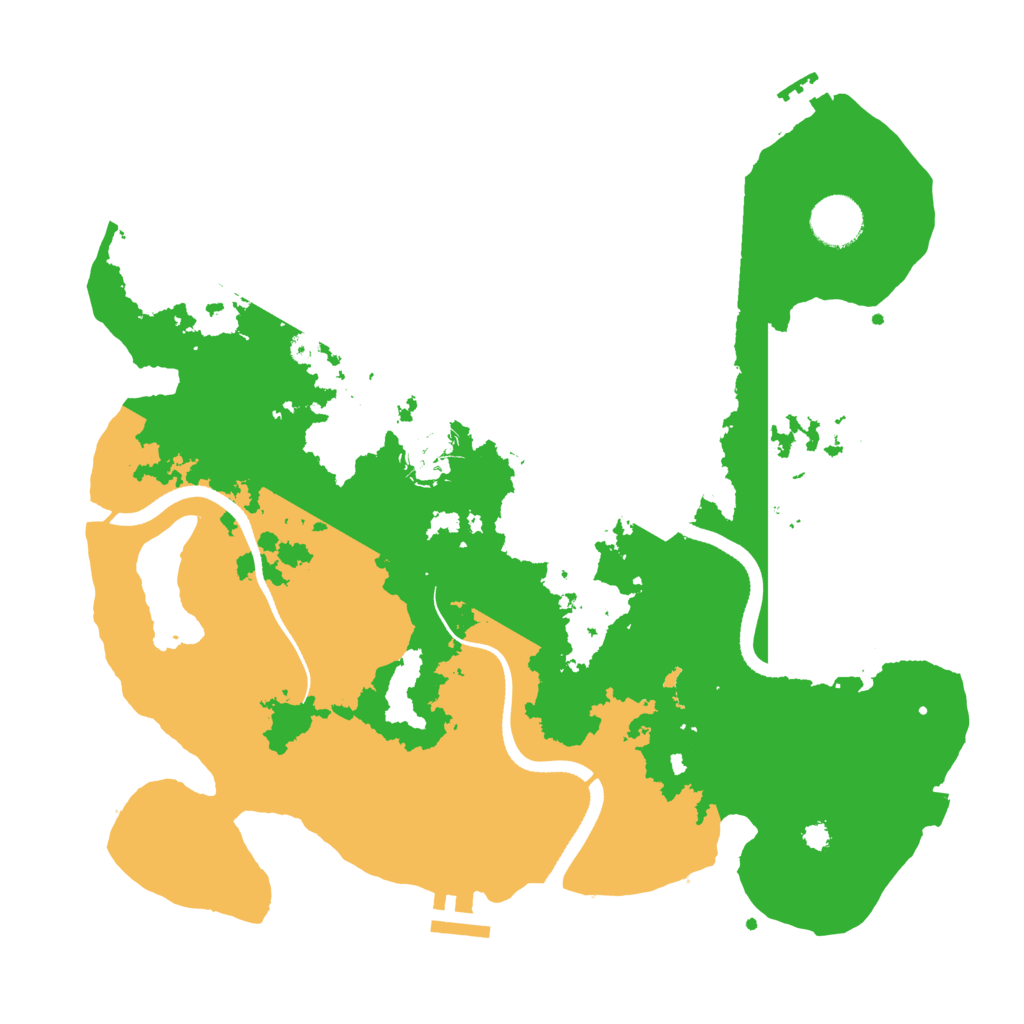 Biome Rust Map: Procedural Map, Size: 3500, Seed: 459665477