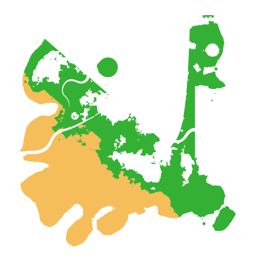 Biome Rust Map: Procedural Map, Size: 3500, Seed: 673977793