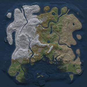 Thumbnail Rust Map: Procedural Map, Size: 4250, Seed: 1355935807, 17 Monuments