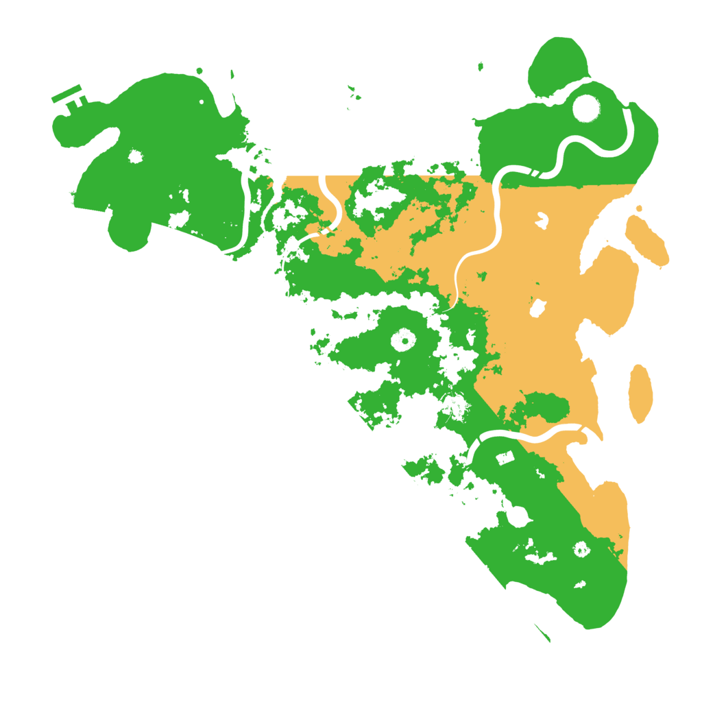 Biome Rust Map: Procedural Map, Size: 4500, Seed: 2147264657